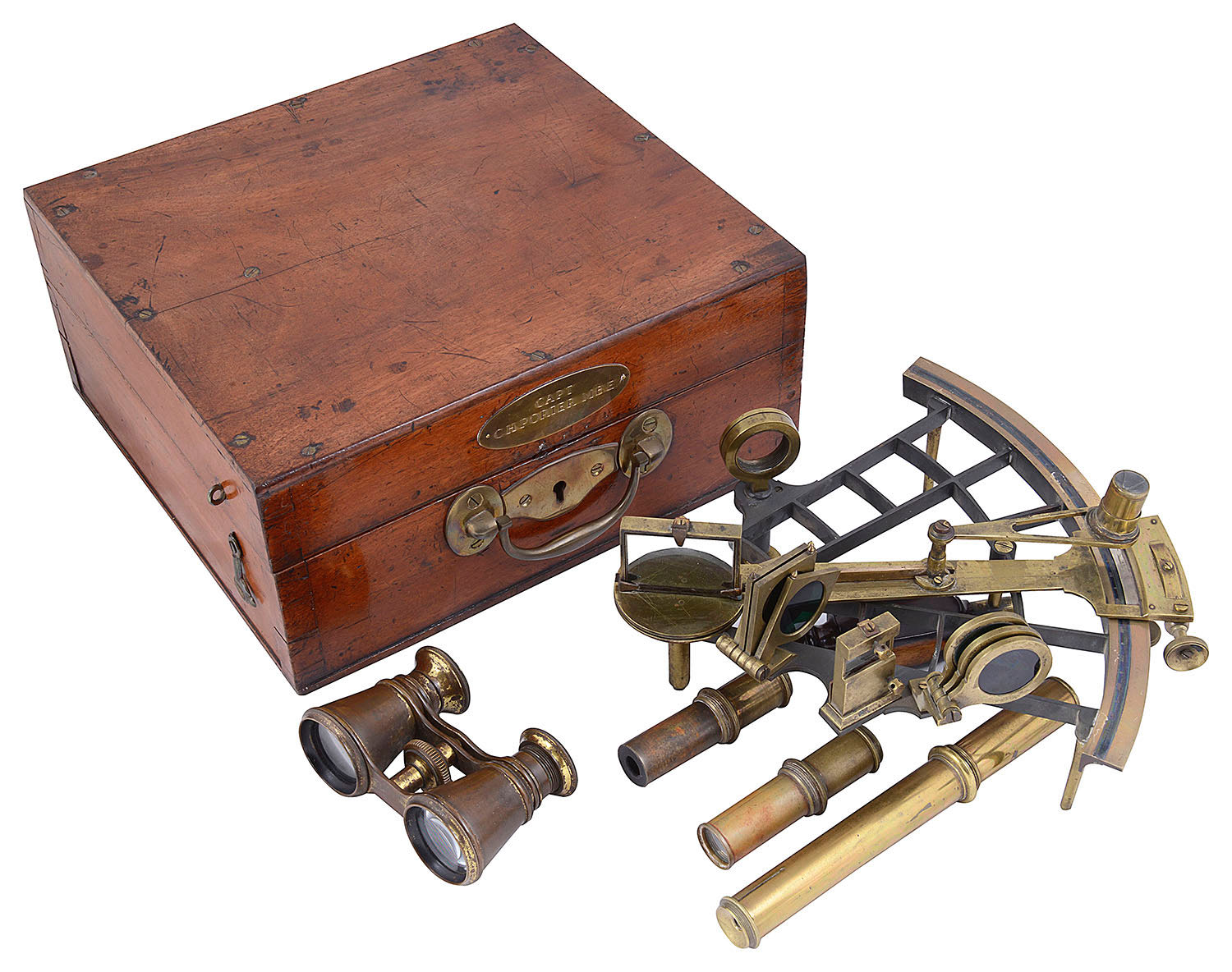 An 8-inch radius lattice frame sextant,