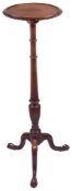 A George III style mahogany torchere