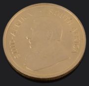 A South African 1 oz fine gold full Krugerrand, 1974