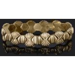 An attractive Continental Art Deco style articulated bracelet