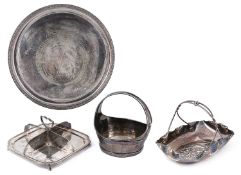 A small collection of early 20th century electroplated items