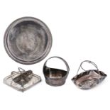 A small collection of early 20th century electroplated items