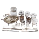 A collection of mostly early 20th century Italian .800 silver items
