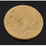 A George V full sovereign