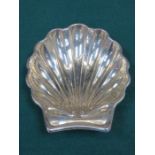 CONTINENTAL SILVER COLOURED SHELL FORM SWEET DISH.