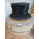 CASED VINTAGE TOP HAT