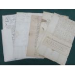 INTERESTING COLLECTION OF EARLY HANDWRITTEN LETTERS,