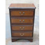 SMALL REPRODUCTION INLAID CHEST OF DRAWERS