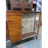 1970s GLAZED DISPLAY CABINET