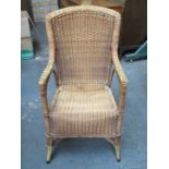 SINGLE WICKER ARMCHAIR