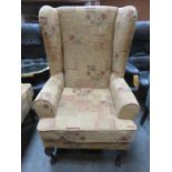 UPHOLSTERED WING ARMCHAIR