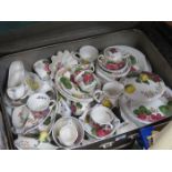 SUITCASE CONTAINING BELLE FIORE DINNERWARE