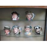 SET OF SIX VARIOUS ROYAL DOULTON CHARACTER JUGS