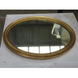 OVAL GILDED WALL MIRROR