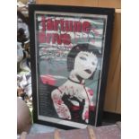 FRAMED FORTUNE DRIVE TOUR POSTER BY JACKNIFE POSTERS, PENCIL SIGNED BY CHRIS HOPEWELL, No 96/100,