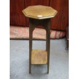 OCTAGONAL TOPPED PLANT STAND