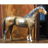 BESWICK LARGE GLAZED CERAMICS HORSE,