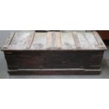 ANTIQUE OAK STORAGE CHEST