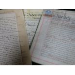 BRIEFCASE CONTAINING VARIOUS 19th CENTURY INDENTURES, RELATING TO FORTY-TWO WESLEY STREET,