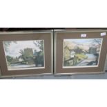 DON DAKEYNE, PAIR OF PENCIL SIGNED LIMITED EDITION PRINTS- WHITTINGTON AND ELTERWATER,