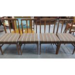 SET OF FOUR G PLAN STYLE DINING CHAIRS