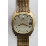 9ct GOLD OMEGA DE VILLE GOLD WRISTWATCH