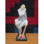 SITZENDORF ART DECO CRACKLE GLAZED CERAMICS FIGURE,