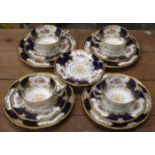 SMALL PARCEL OF COALPORT GILDED TEAWARE