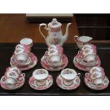 ROYAL ALBERT LADY CARLYLE FLORAL TEAWARE,