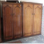 TWO MAHOGANY AUSTINSUITE DOUBLE WARDROBES