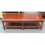 REPRODUCTION MAHOGANY COFFEE TABLE