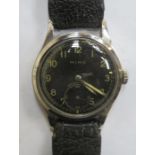 1940s STAINLESS STEEL MIMO GERMAN MILITARY ISSUE WRISTWATCH