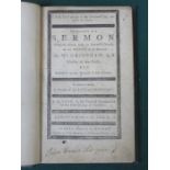 1763 VOLUME - SERMON PREACHED APRIL 10th AT HOWETHS CHURCH ON THE DEATH OF REVEREND WILLIAM