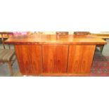 SKOVBY DANISH ROSEWOOD THREE DOOR SIDEBOARD