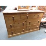 PINE CHEST OF SEVEN DRAWERS