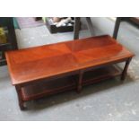 REPRODUCTION MAHOGANY COFFEE TABLE