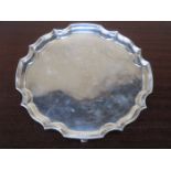 JAMES DIXON, HALLMARKED SILVER WAVE EDGED SALVER, SHEFFIELD ASSAY,