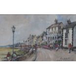 FRAMED WATERCOLOUR DEPICTING A PARKGATE STREET SCENE.