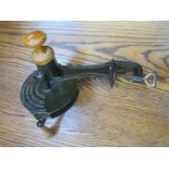 VINTAGE CAST METAL AND TREEN MARMALADE CUTTER BY FOLLOWS AND BATE LTD