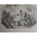 1806 MONOCHROME ENGRAVING - THE DEATH OF LORD NELSON BY J STRATFORD