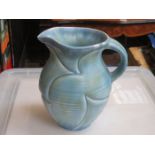 1930s BLUE GLAZE POTTERY JUG