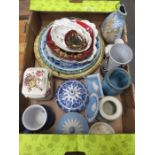 SUNDRY CERAMICS, JASPERWARE, DELFT,