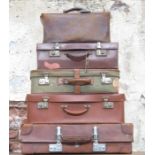 VARIOUS VINTAGE SUITCASES,