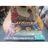 VINTAGE STRIKER GAME AND CASDON SOCCER BOARD