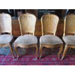 SET OF SIX BERGERE DINING CHAIRS