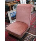 UPHOLSTERED LOW SEATED EASY CHAIR