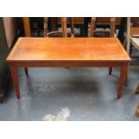 REPRODUCTION YEW COLOURED COFFEE TABLE