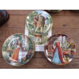 SET OF SEVEN KING HENRY VIII AND HIS SIX WIVES COLLECTORS PLATES BY ROYAL DOULTON