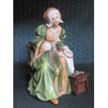 ROYAL DOULTON LIMITED EDITION GLAZED CERAMIC FIGURE- ANNE OF CLEAVES,