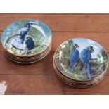 SET OF TWELVE WEDGWOOD 'FRAGILE PARADISE' COLLECTORS PLATES BY COMPTON & WOODHOUSE